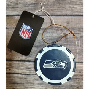 Team Sports America NFL Seattle Seahawks Unique Game Chip Christmas Ornament A12